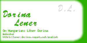 dorina lener business card