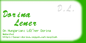 dorina lener business card